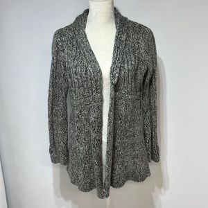 Motherhood Maternity Sweater Sz XL Gray Cardigan Chunky Cable Knit Warm Winter